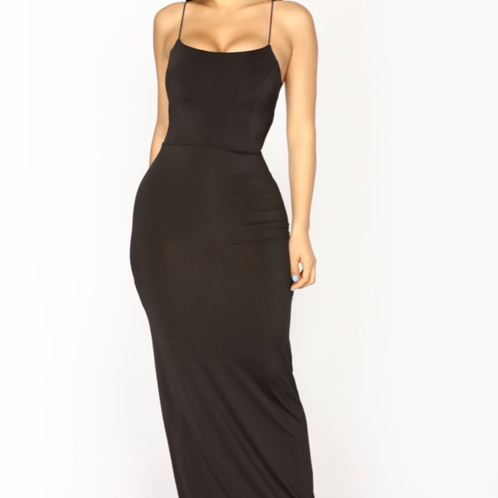 Black maxi dress